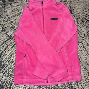 Columbia Kids Bright Pink Fleece Jacket